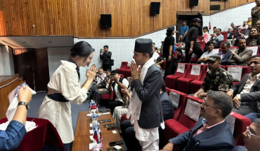 सियन हाउसमा नेपाल–रुस थिएटर सप्ताह सुरु, चेखभको ‘अन्तिम गीत’ मञ्चन